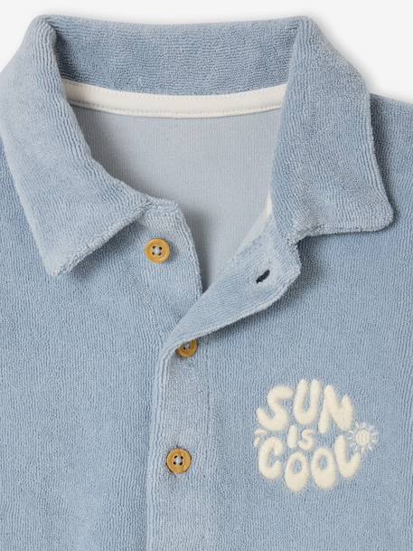 Combishort bébé en éponge bleu ciel 6 - vertbaudet enfant 