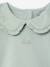T-shirt bébé manches longues col claudine beige clair+vert d'eau 11 - vertbaudet enfant 