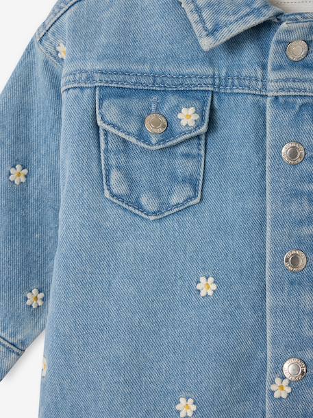 Veste denim bébé fille fleurs stone 4 - vertbaudet enfant 