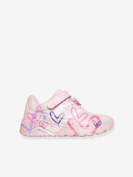 Baskets Uno Lite Heart Status rose clair 3 - vertbaudet enfant 