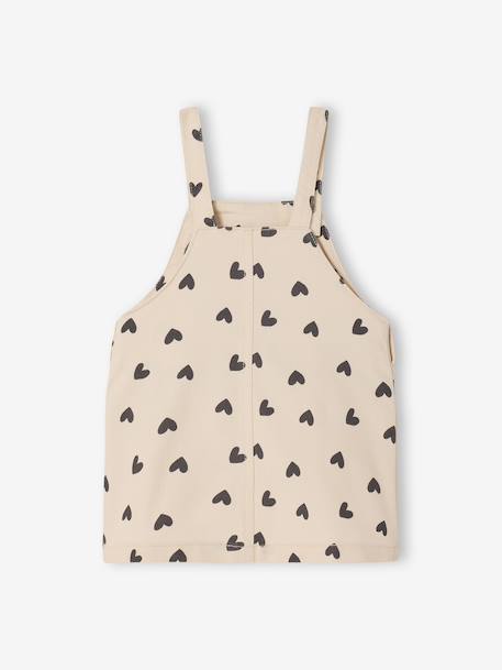 Robe salopette bébé fille cœur écru 2 - vertbaudet enfant 