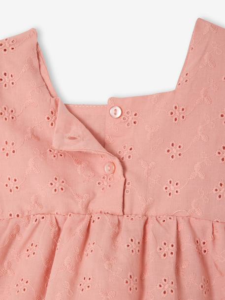 Ensemble bébé fille broderie anglaise rose 6 - vertbaudet enfant 