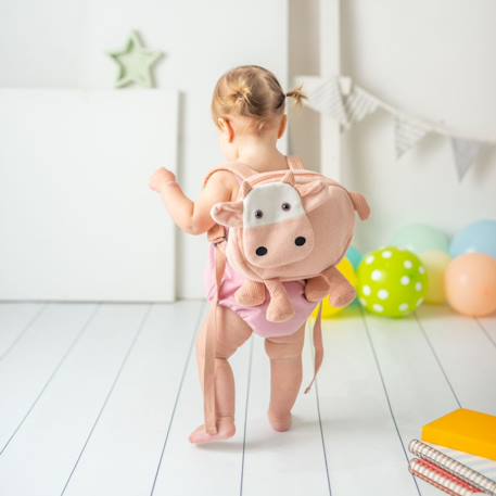 Sac à dos vache en coton doux Pink 2 - vertbaudet enfant 