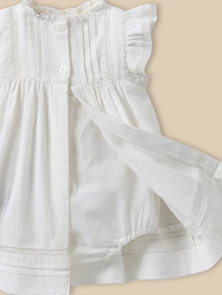 Robe bébé louise – collection fêtes et mariages Blanc doux 2 - vertbaudet enfant 