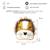Sac à dos lion en coton doux White and orange 6 - vertbaudet enfant 