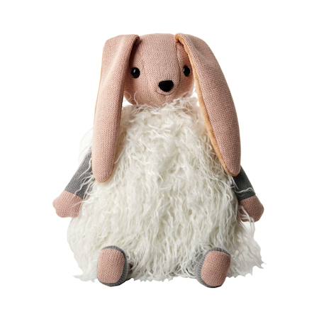 Sac à dos lapin en coton doux White and pink 2 - vertbaudet enfant 