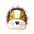 Sac à dos lion en coton doux White and orange 2 - vertbaudet enfant 