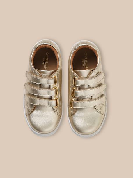 Baskets en cuir irisé fille Dore 3 - vertbaudet enfant 