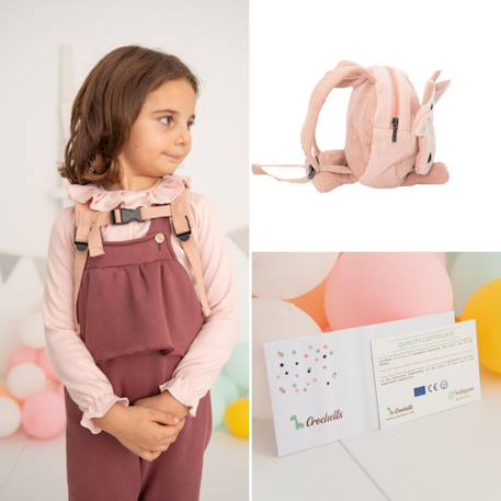 Sac à dos vache en coton doux Pink 4 - vertbaudet enfant 