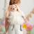 Sac à dos lapin en coton doux White and pink 1 - vertbaudet enfant 