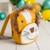 Sac à dos lion en coton doux White and orange 3 - vertbaudet enfant 