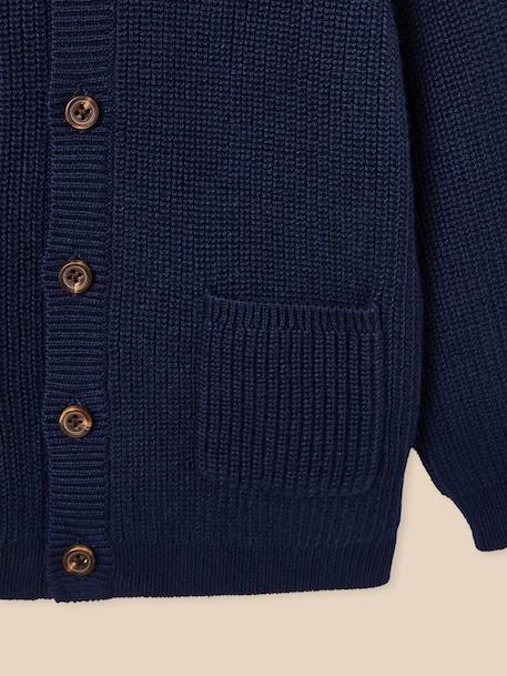 Gilet en coton biologique et laine bébé Marine clair 2 - vertbaudet enfant 