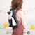 Sac à dos pingouin en coton doux White and black 4 - vertbaudet enfant 