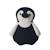 Sac à dos pingouin en coton doux White and black 2 - vertbaudet enfant 