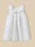 Robe lin et coton bébé camille - collection fêtes et mariages Blanc doux 1 - vertbaudet enfant 