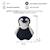 Sac à dos pingouin en coton doux White and black 6 - vertbaudet enfant 