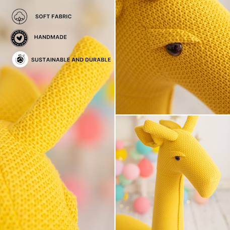 Grande peluche siège d’appoint girafe Yelow 3 - vertbaudet enfant 