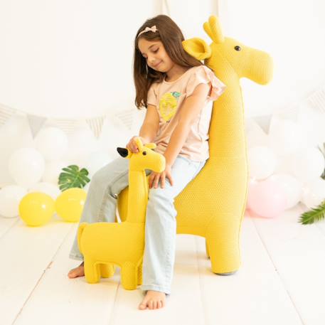 Grande peluche siège d’appoint girafe Yelow 2 - vertbaudet enfant 