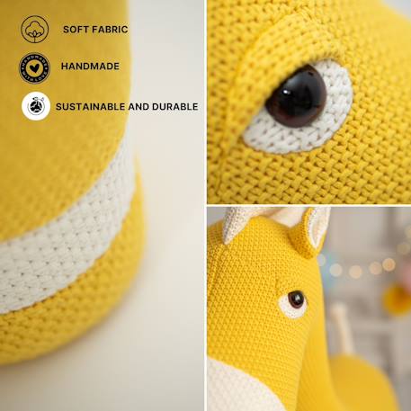 Grande peluche siège d’appoint cheval Yelow 3 - vertbaudet enfant 