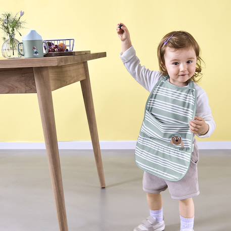 Grand bavoir avec poche tiny team dog Vert 4 - vertbaudet enfant 
