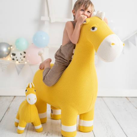 Grande peluche siège d’appoint cheval Yelow 2 - vertbaudet enfant 