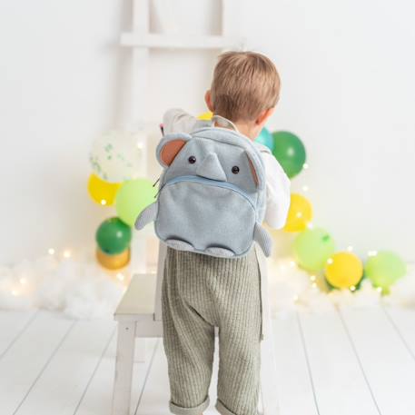 Sac à dos rhinocéros en coton doux Blue 2 - vertbaudet enfant 