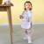 Grand bavoir avec poche tiny team cat Mauve 3 - vertbaudet enfant 