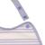 Grand bavoir avec poche tiny team cat Mauve 6 - vertbaudet enfant 