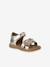 Sandales bébé cuir scratchées or 1 - vertbaudet enfant 