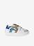 Baskets enfant garçon cuir à scratchs écru+lot blanc+lot bleu 8 - vertbaudet enfant 