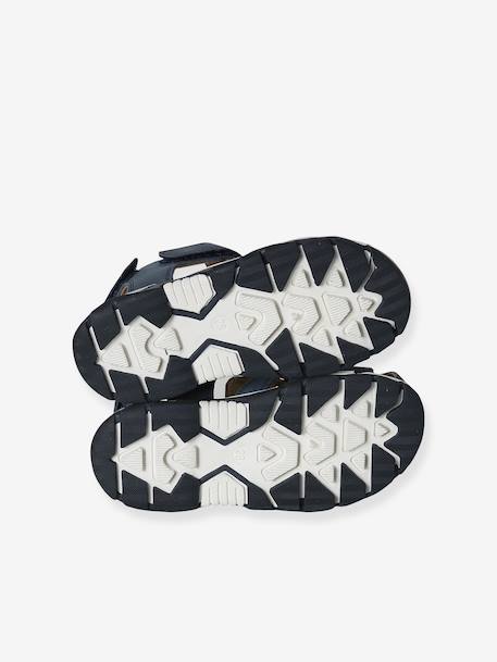 Sandales garçon cuir scratch lot bleu 5 - vertbaudet enfant 
