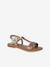 Sandales cuir fille Light gold+marron+marron imprimé 15 - vertbaudet enfant 