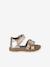 Sandales bébé cuir scratchées or 2 - vertbaudet enfant 