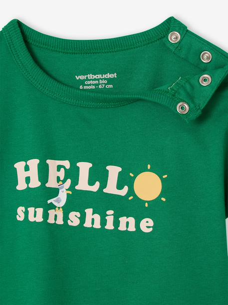 T-shirt bébé garçon vert 3 - vertbaudet enfant 