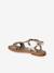 Sandales cuir fille Light gold+marron+marron imprimé 17 - vertbaudet enfant 