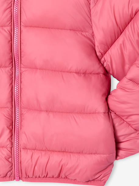 Doudoune fille légère à capuche marine+rose+vert de gris+vieux rose 12 - vertbaudet enfant 