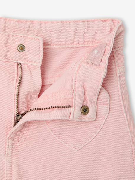 Pantalon large fille poches cœur jaune pâle+rose poudré 9 - vertbaudet enfant 
