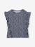 T-shirt manches courtes fille volants marine+vert sauge 3 - vertbaudet enfant 