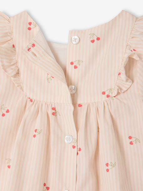 Ensemble 2 pièces robe et bloomer cerises écru 5 - vertbaudet enfant 