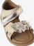 Sandales bébé cuir scratchées or 6 - vertbaudet enfant 