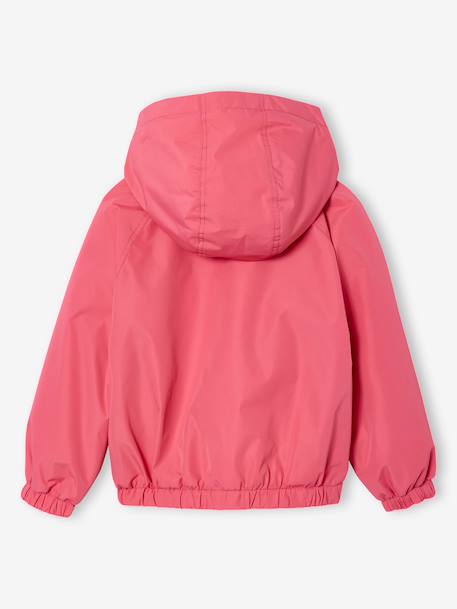 Coupe-vent fille à capuche doublé sherpa rose 5 - vertbaudet enfant 