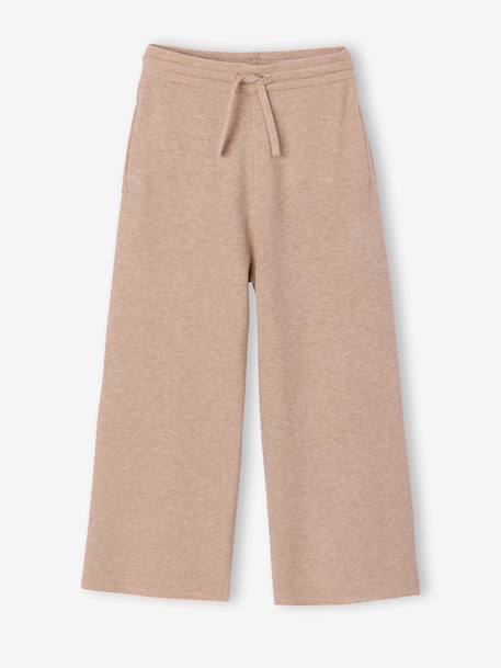 Ensemble pantalon large fille beige chiné 2 - vertbaudet enfant 