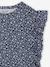 T-shirt manches courtes fille volants marine+vert sauge 5 - vertbaudet enfant 