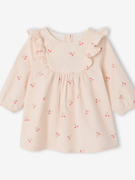 Ensemble 2 pièces robe et bloomer cerises écru 2 - vertbaudet enfant 