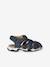 Sandales garçon cuir scratch lot bleu 2 - vertbaudet enfant 