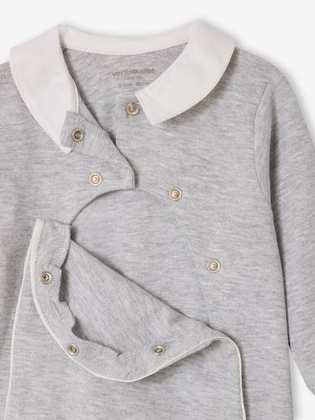 Pyjama dors-bien bébé coton biologique gris chiné 3 - vertbaudet enfant 