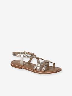 Chaussures-Chaussures fille 23-38-Sandales fille cuir scratchées