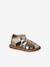 Sandales fermée cuir or 2 - vertbaudet enfant 