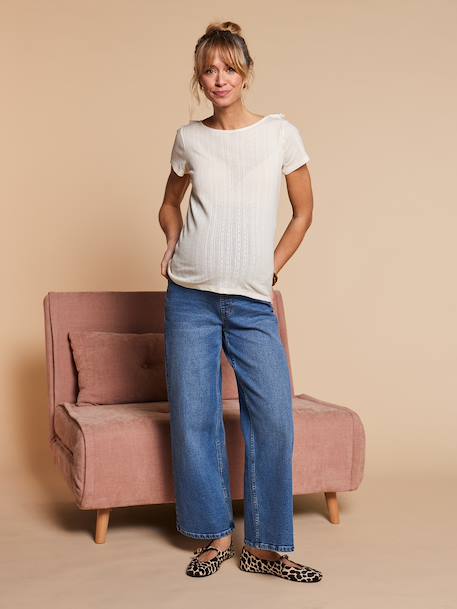Jean large de grossesse double stone 1 - vertbaudet enfant 