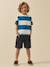 Bermuda battle garçon Beige+Bleu fonce uni 10 - vertbaudet enfant 